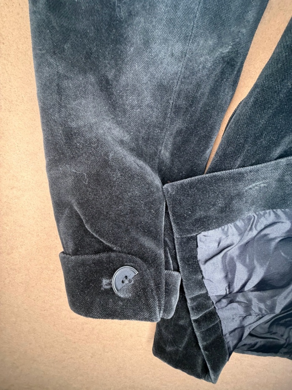 Lauren Ralph Lauren Black Velvet Tailored Blazer size 4 - Picture 7 of 9